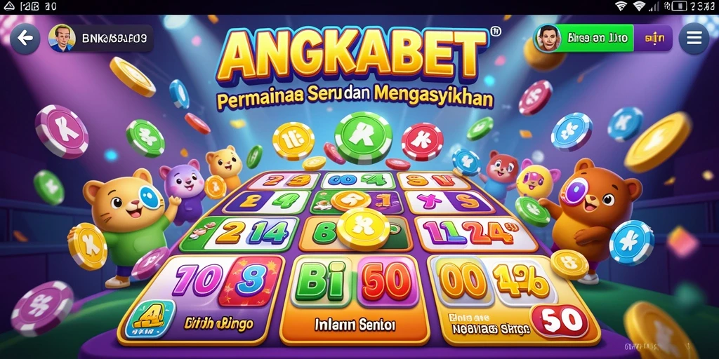 Tampilan gameplay seru dari ANGKABET dengan suasana Bingo yang menarik.