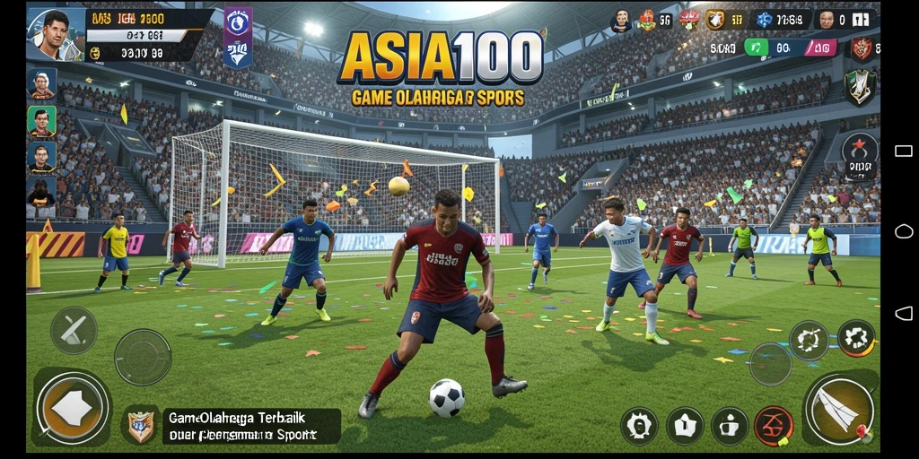 Tangkapan layar utama dari gameplay <strong>ASIA100</strong> yang menunjukkan aksi olahraga yang seru.