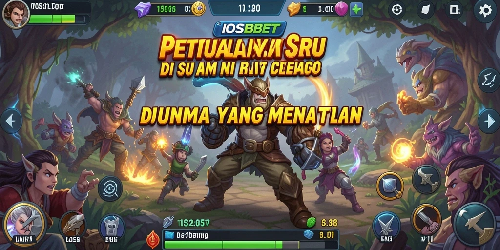 Screenshot utama IOSBET menampilkan serunya gameplay petualangan yang mendebarkan.