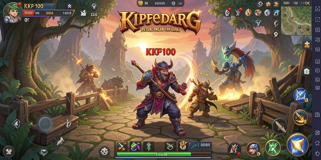 Tampilan gameplay KPK100 yang memukau dan menarik perhatian.
