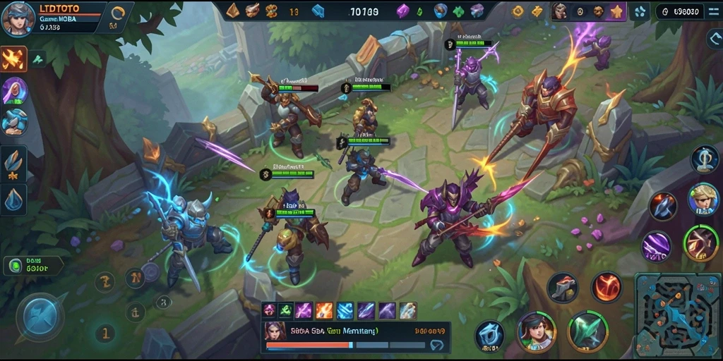 Tampilan gameplay LTDTOTO dengan aksi karakter yang dinamis.