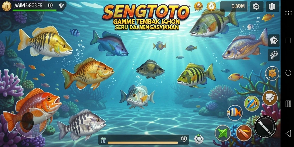 Gameplay seru SENGTOTO dengan aksi menembak ikan.