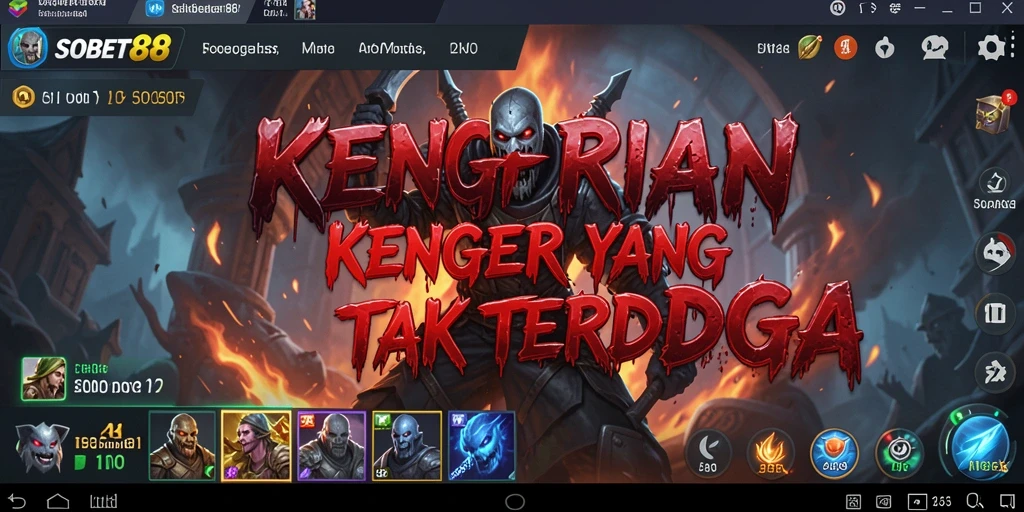 Screenshot gameplay SOBET88 menunjukkan momen menegangkan dan atmosfer seram.