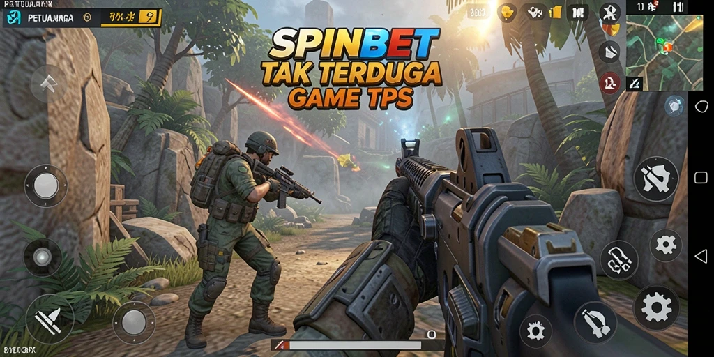 Tangkapan layar utama SPINBET menampilkan dinamika gameplay TPS yang menarik.